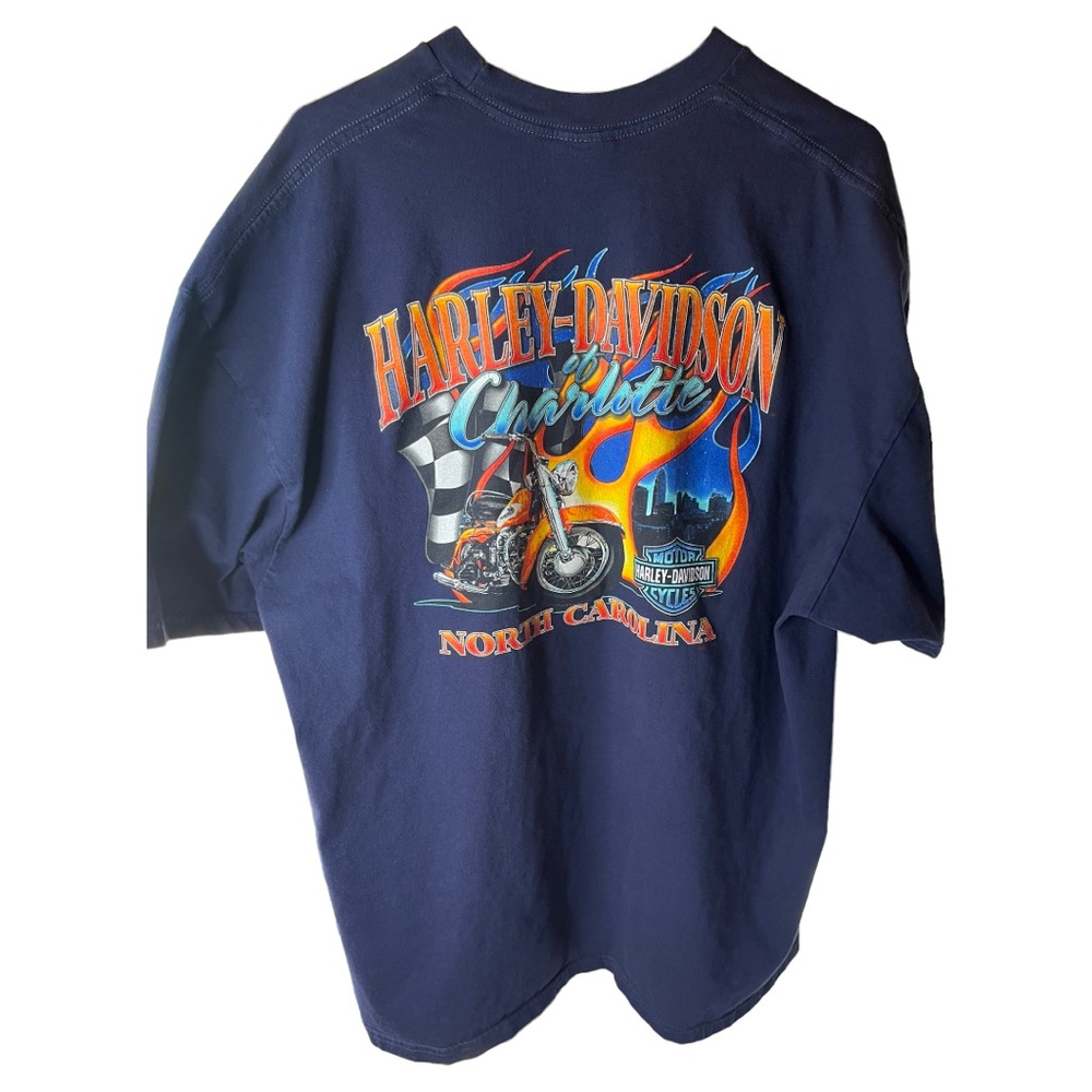 Harley-Davidson Blue T-Shirt Charlotte, North Carolina